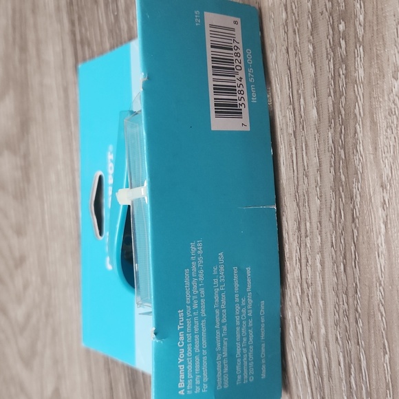 Aqua Mini Stapler | Portable Turquoise Office School Supplies 1000 Staples - Picture 3 of 3